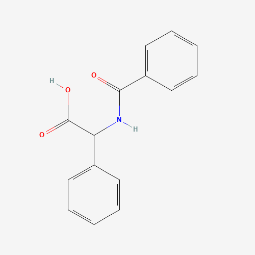 (Benzoylamino)(phenyl)acetic acid (CAS: 74536-43-9) - Chemical Structure and Molecular Formula 