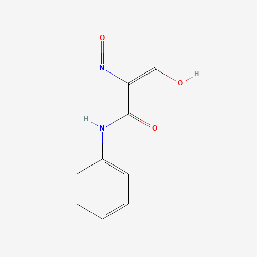 (2Z)-2-(Hydroxyimino)-3-oxo-N-phenylbutanamide (CAS: 2352-40-1) - Chemical Structure and Molecular Formula 