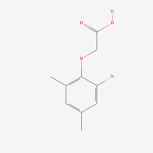 (2-Bromo-4,6-dimethylphenoxy)acetic acid (CAS: 38206-98-3) - Chemical Structure and Molecular Formula 