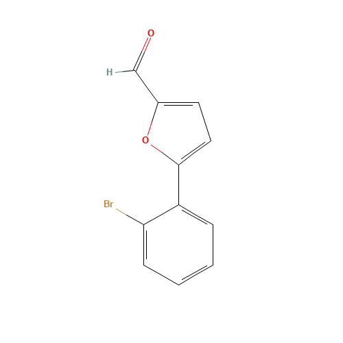 5-(2-Bromophenyl)-2-furaldehyde (CAS: 58110-57-9) - Chemical Structure and Molecular Formula 