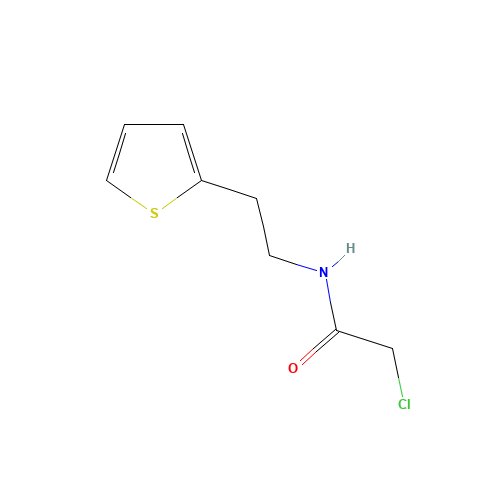 2-Chloro-N-[2-(2-thienyl)ethyl]acetamide (CAS: 135709-69-2) - Chemical Structure and Molecular Formula 