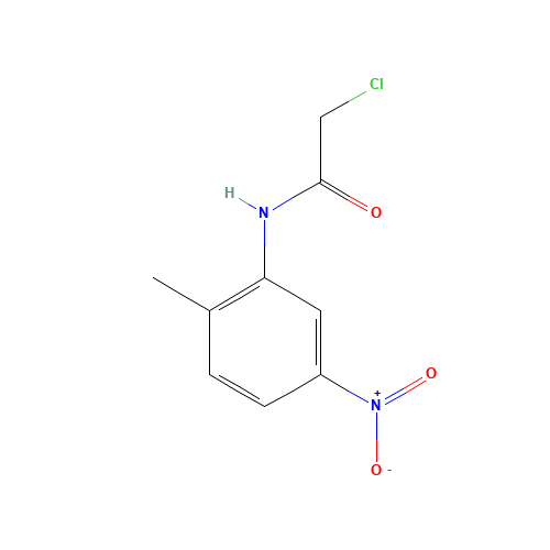 2-Chloro-N-(2-methyl-5-nitrophenyl)acetamide (CAS: 35588-36-4) - Chemical Structure and Molecular Formula 