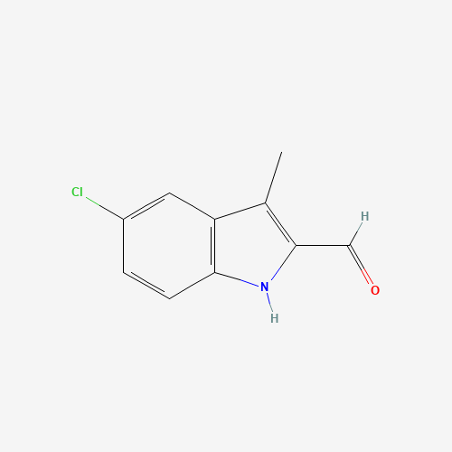 5-Chloro-3-methyl-1H-indole-2-carbaldehyde (CAS: 40731-16-6) - Chemical Structure and Molecular Formula 