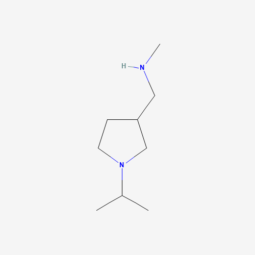 [(1-Isopropylpyrrolidin-3-yl)methyl]methylamine (CAS: 884504-73-8) - Chemical Structure and Molecular Formula 