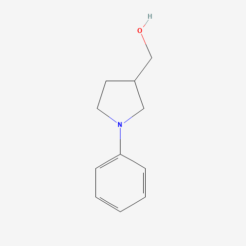 (1-Phenylpyrrolidin-3-yl)methanol (CAS: 99858-80-7) - Chemical Structure and Molecular Formula 