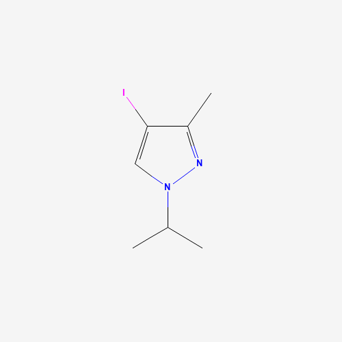 4-Iodo-1-isopropyl-3-methyl-1H-pyrazole (CAS: 1215295-86-5) - Chemical Structure and Molecular Formula 