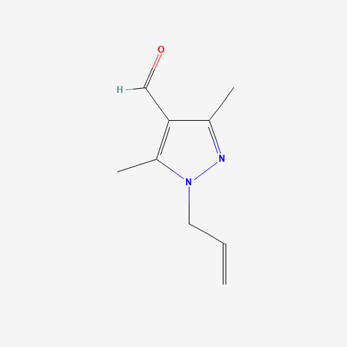 1-Allyl-3,5-dimethyl-1H-pyrazole-4-carbaldehyde (CAS: 1155595-91-7) - Chemical Structure and Molecular Formula 
