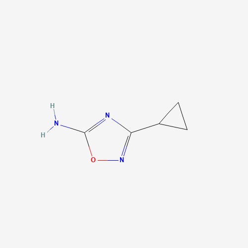 3-Cyclopropyl-1,2,4-oxadiazol-5-amine (CAS: 302842-68-8) - Chemical Structure and Molecular Formula 