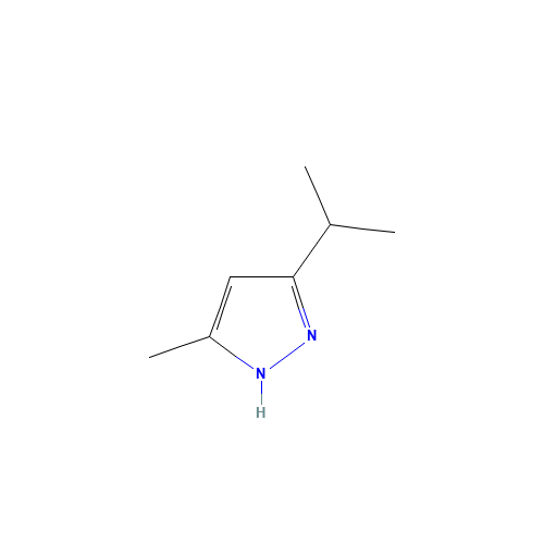 5-Isopropyl-3-methyl-1H-pyrazole (CAS: 132558-01-1) - Chemical Structure and Molecular Formula 