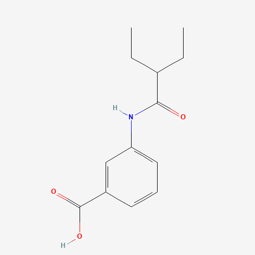 3-[(2-Ethylbutanoyl)amino]benzoic acid (CAS: 915923-97-6) - Chemical Structure and Molecular Formula 
