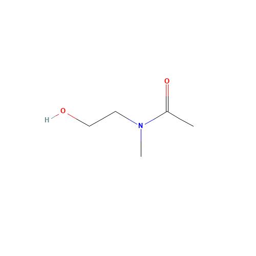 N-(2-Hydroxyethyl)-N-methylacetamide (CAS: 15567-95-0) - Chemical Structure and Molecular Formula 