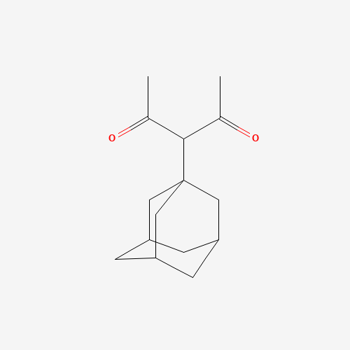 3-(1-Adamantyl)pentane-2,4-dione (CAS: 102402-84-6) - Chemical Structure and Molecular Formula 