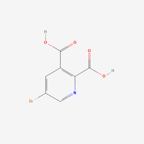 5-Bromopyridine-2,3-dicarboxylic acid (CAS: 98555-51-2) - Chemical Structure and Molecular Formula 