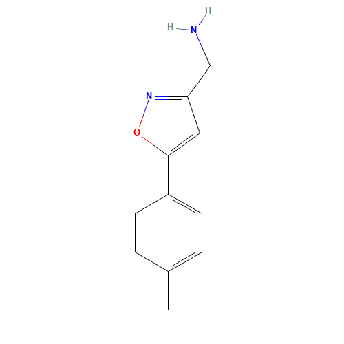 {[5-(4-Methylphenyl)isoxazol-3-yl]methyl}amine (CAS: 893639-11-7) - Related Chemical Product