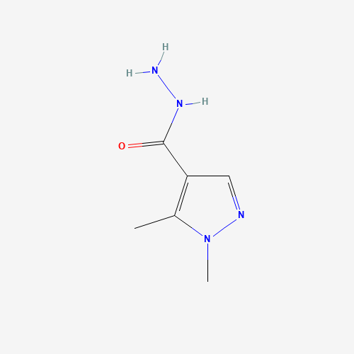 1,5-Dimethyl-1H-pyrazole-4-carbohydrazide (CAS: 864948-68-5) - Chemical Structure and Molecular Formula 