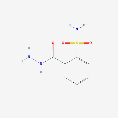 2-(Hydrazinocarbonyl)benzenesulfonamide (CAS: 102169-52-8) - Chemical Structure and Molecular Formula 