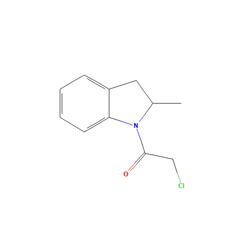 1-(Chloroacetyl)-2-methylindoline (CAS: 1013-18-9) - Chemical Structure and Molecular Formula 