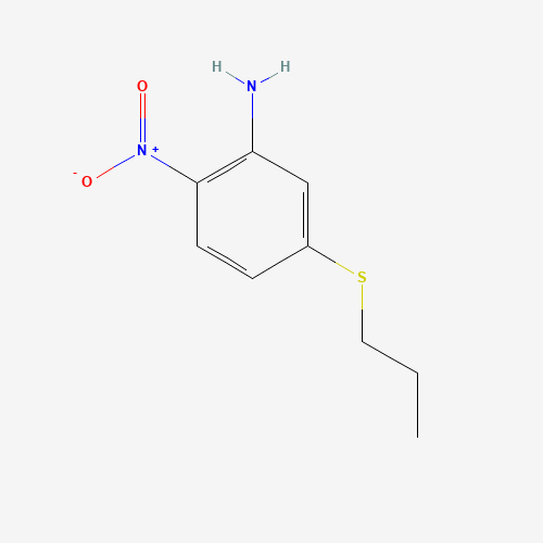 [2-Nitro-5-(propylthio)phenyl]amine (CAS: 57780-75-3) - Chemical Structure and Molecular Formula 
