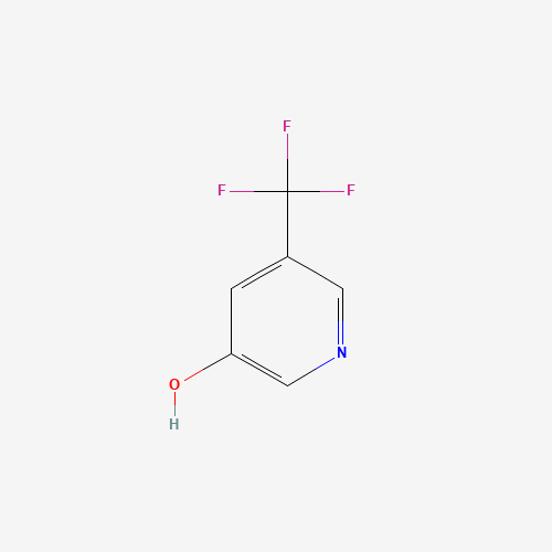 3-Hydroxy-5-(trifluoromethyl)pyridine (CAS: 186593-14-6) - Chemical Structure and Molecular Formula 