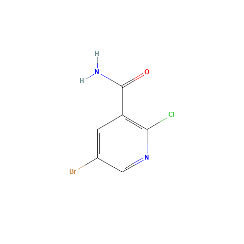 5-Bromo-2-chloropyridine-3-carboxamide (CAS: 75291-85-9) - Chemical Structure and Molecular Formula 