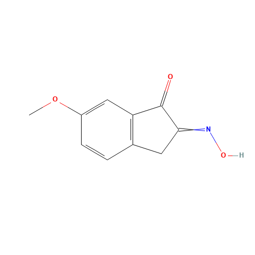 6-Methoxy-2-nitroso-2,3-dihydro-1H-inden-1-one (CAS: 24077-98-3) - Chemical Structure and Molecular Formula 