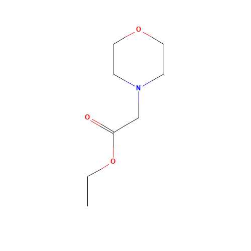 Ethyl morpholin-4-ylacetate (CAS: 3235-82-3) - Chemical Structure and Molecular Formula 
