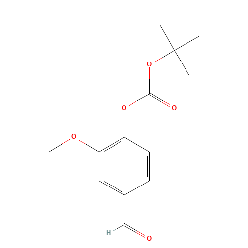 tert-Butyl 4-formyl-2-methoxyphenyl carbonate (CAS: 145361-91-7) - Chemical Structure and Molecular Formula 