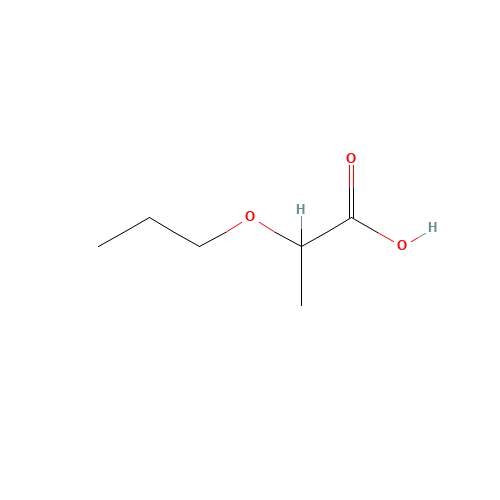 2-Propoxypropanoic acid (CAS: 56674-67-0) - Chemical Structure and Molecular Formula 