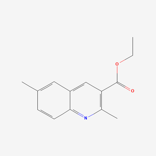 Ethyl 2,6-dimethylquinoline-3-carboxylate (CAS: 892874-63-4) - Chemical Structure and Molecular Formula 