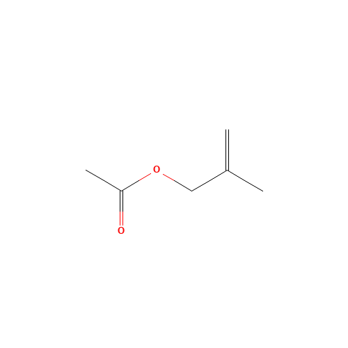 2-Methylprop-2-en-1-yl acetate (CAS: 820-71-3) - Chemical Structure and Molecular Formula 