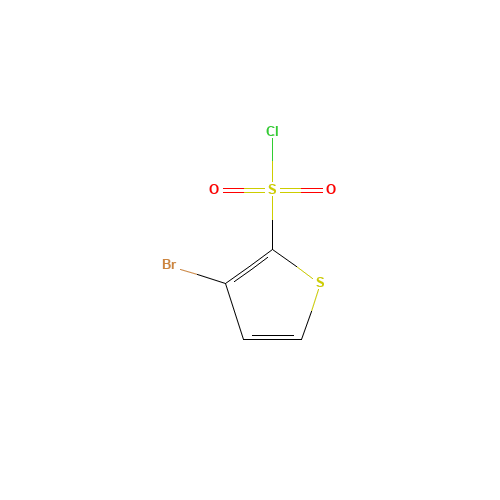 3-Bromothiophene-2-sulfonyl chloride (CAS: 170727-02-3) - Chemical Structure and Molecular Formula 