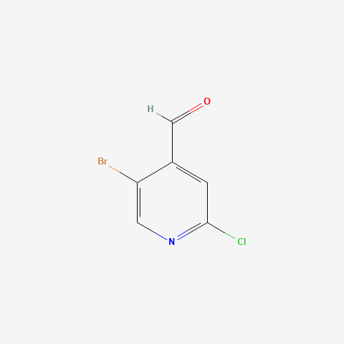 5-Bromo-2-chloropyridine-4-carbaldehyde (CAS: 1060802-23-4) - Chemical Structure and Molecular Formula 