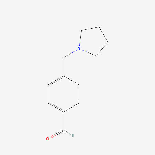 4-(Pyrrolidin-1-ylmethyl)benzaldehyde (CAS: 650628-72-1) - Chemical Structure and Molecular Formula 
