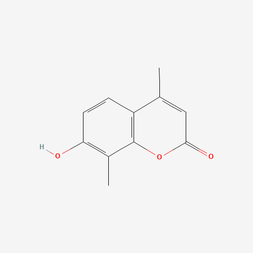 7-Hydroxy-4,8-dimethyl-2H-chromen-2-one (CAS: 4115-76-8) - Chemical Structure and Molecular Formula 