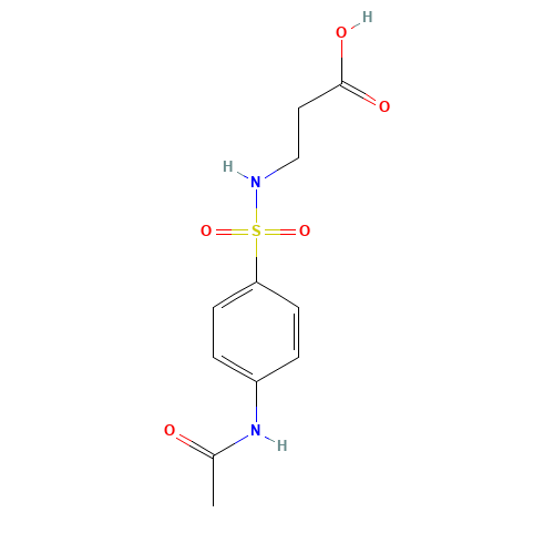 N-{[4-(Acetylamino)phenyl]sulfonyl}-beta-alanine (CAS: 7478-88-8) - Related Chemical Product