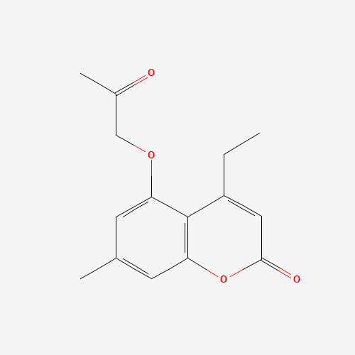 4-Ethyl-7-methyl-5-(2-oxopropoxy)-2H-chromen-2-one (CAS: 314742-55-7) - Related Chemical Product