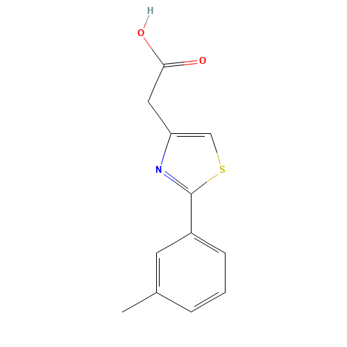 [2-(3-Methylphenyl)-1,3-thiazol-4-yl]acetic acid (CAS: 16441-29-5) - Related Chemical Product