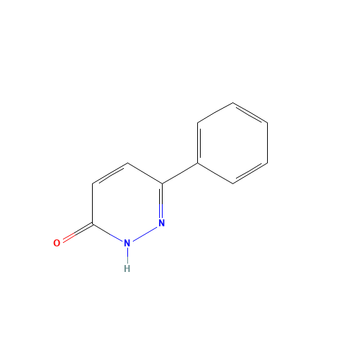 6-Phenylpyridazin-3(2H)-one (CAS: 2166-31-6) - Chemical Structure and Molecular Formula 