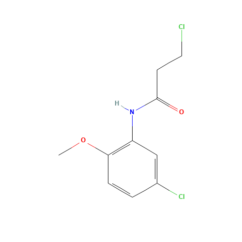 3-Chloro-N-(5-chloro-2-methoxyphenyl)propanamide (CAS: 346726-62-3) - Related Chemical Product