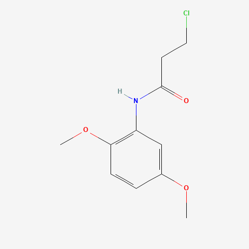 3-Chloro-N-(2,5-dimethoxyphenyl)propanamide (CAS: 154343-50-7) - Chemical Structure and Molecular Formula 