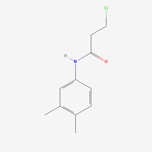 3-Chloro-N-(3,4-dimethylphenyl)propanamide (CAS: 5446-25-3) - Chemical Structure and Molecular Formula 