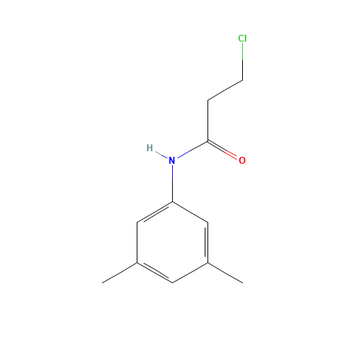 3-Chloro-N-(3,5-dimethylphenyl)propanamide (CAS: 349097-67-2) - Chemical Structure and Molecular Formula 