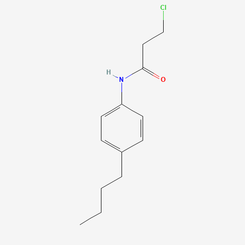 N-(4-Butylphenyl)-3-chloropropanamide (CAS: 20331-18-4) - Chemical Structure and Molecular Formula 
