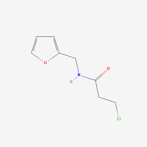 3-Chloro-N-(2-furylmethyl)propanamide (CAS: 64017-87-4) - Chemical Structure and Molecular Formula 