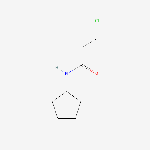 3-Chloro-N-cyclopentylpropanamide (CAS: 349403-75-4) - Chemical Structure and Molecular Formula 