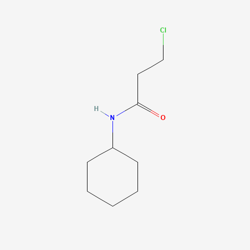 3-Chloro-N-cyclohexylpropanamide (CAS: 61872-76-2) - Chemical Structure and Molecular Formula 