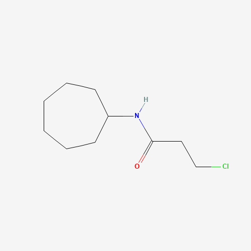 3-Chloro-N-cycloheptylpropanamide (CAS: 349098-09-5) - Chemical Structure and Molecular Formula 