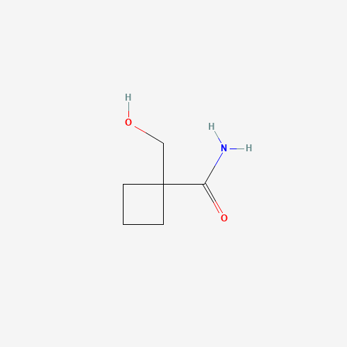 1-(Hydroxymethyl)cyclobutanecarboxamide (CAS: 1123169-19-6) - Chemical Structure and Molecular Formula 