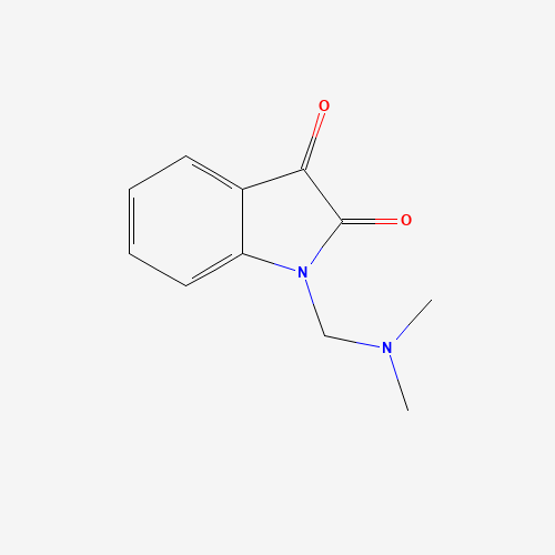 1-[(Dimethylamino)methyl]-1H-indole-2,3-dione (CAS: 13129-67-4) - Chemical Structure and Molecular Formula 