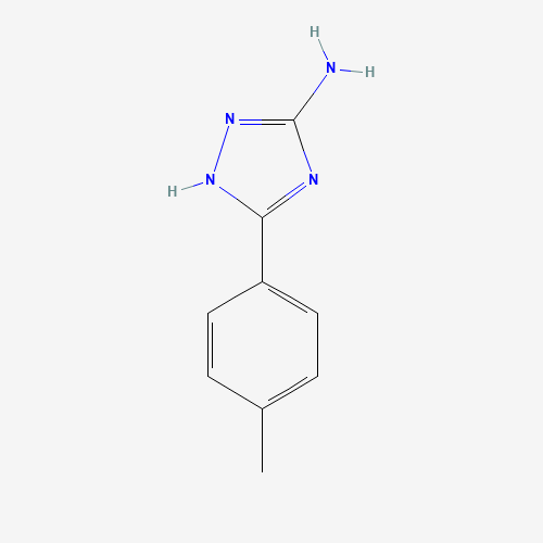 3-(4-Methylphenyl)-1H-1,2,4-triazol-5-amine (CAS: 51884-11-8) - Chemical Structure and Molecular Formula 